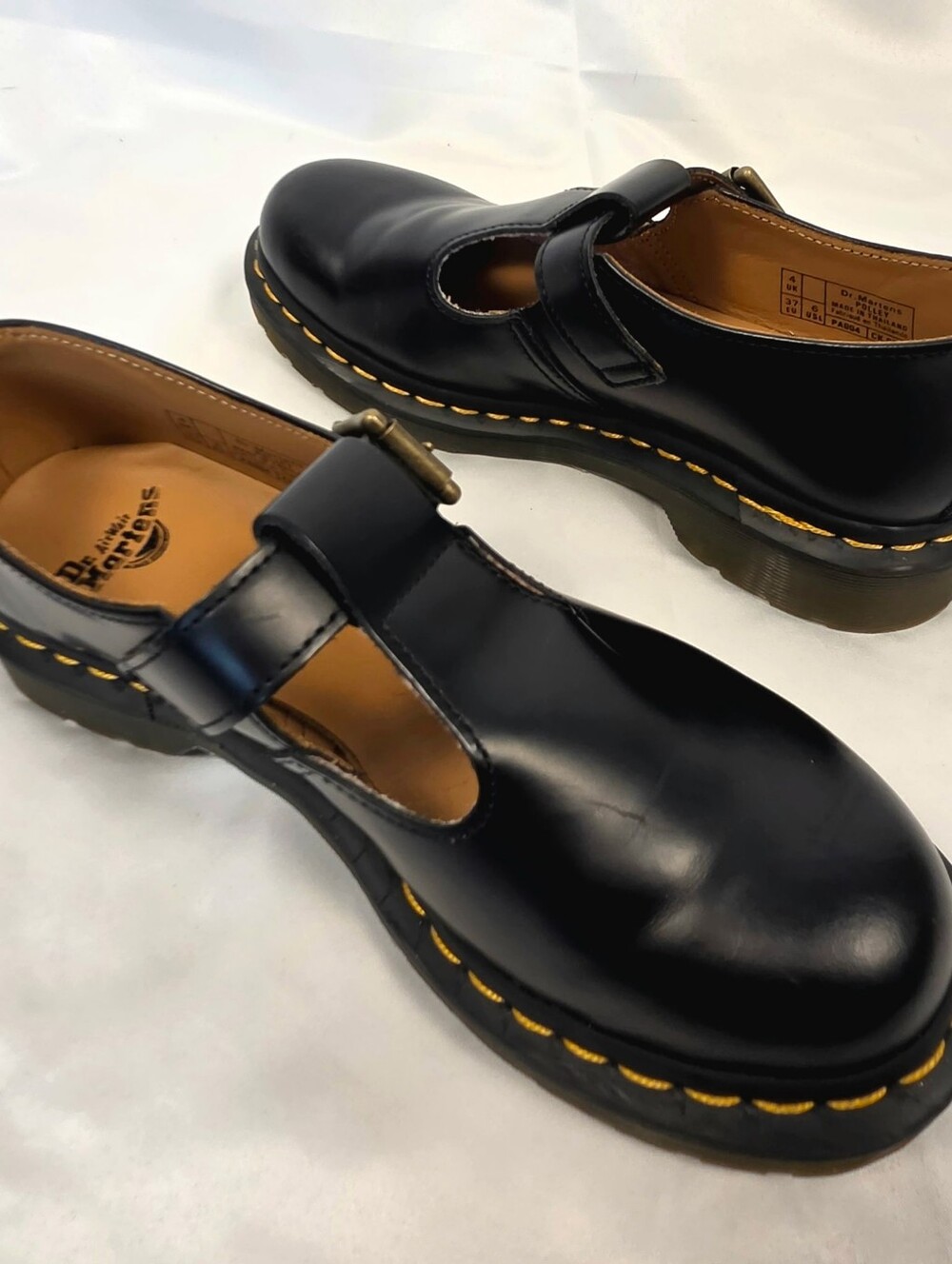 Dr. Martens Polley Black Leather T-Bar Mary Janes - Excellent Condition - Picture 2 of 7
